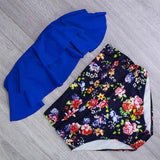 Women High Waist Swim Bathing Suit