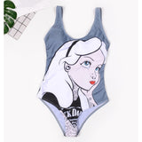 Women's Swimsuit Cartoon Print Beachwear