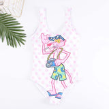 Women's Swimsuit Cartoon Print Beachwear