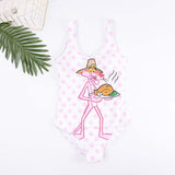 Women's Swimsuit Cartoon Print Beachwear