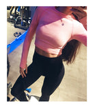 Women's Seamless Long Sleeve Crop Top