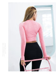 Women's Seamless Long Sleeve Crop Top