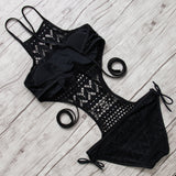 Women Sexy Solid Swimming Suit