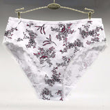 Women's Big yards Waist Cotton Underwear 4 Pieces