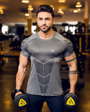 Men's Running Sport Compression Skinny T-shirt