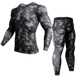 Men Long Sleeve Fitness Cloth Set