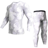 Men Long Sleeve Fitness Cloth Set