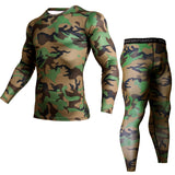 Men Long Sleeve Fitness Cloth Set