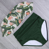 Women High Waist Swim Bathing Suit