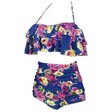 Women High Waist Swim Bathing Suit