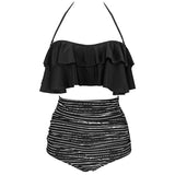 Women High Waist Swim Bathing Suit