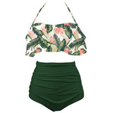 Women High Waist Swim Bathing Suit