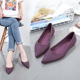 Jelly Flats Women Soft Pointy Sandals