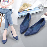 Jelly Flats Women Soft Pointy Sandals