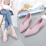 Jelly Flats Women Soft Pointy Sandals