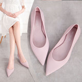 Jelly Flats Women Soft Pointy Sandals