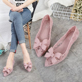 Jelly Flats Women Soft Pointy Sandals