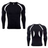 Mens Long Sleeves Bodybuilding Tight T-Shirt