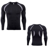 Mens Long Sleeves Bodybuilding Tight T-Shirt