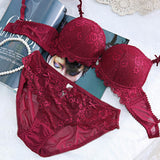 Women's Lace Sexy Push-up Bra underwear Set