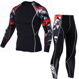 Men's Fitness Tights Clothing Sets