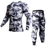 Men Long Sleeve Fitness Cloth Set