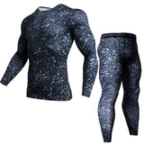 Men Long Sleeve Fitness Cloth Set