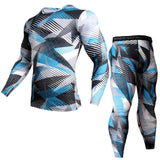 Men Long Sleeve Fitness Cloth Set