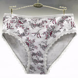 Women's Big yards Waist Cotton Underwear 4 Pieces