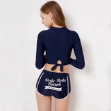 Women Long Sleeve Swimming Suit