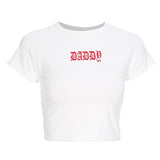 Women White O-neck T-shirt