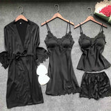 Women's Faux Silk Robe Gown