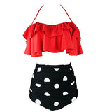 Women High Waist Swim Bathing Suit