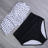 Women High Waist Swim Bathing Suit