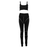 Cotton Sports Two Pieces Gym-wear