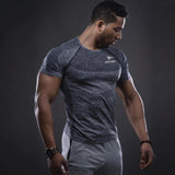 Men's Fitness GYM Elastic Sportswear T Shirt