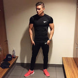 Men's Fitness GYM Elastic Sportswear T Shirt