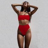 Women High Waist Swimwear