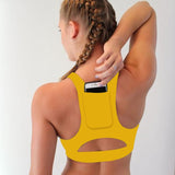 Phone Pocket Compression Sports Bra