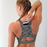 Phone Pocket Compression Sports Bra